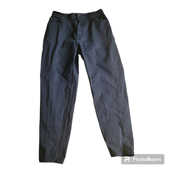 *SOLD* Vintage Levi's 551 Black Ultra High Rise Mom Jeans - Picture 3 of 9